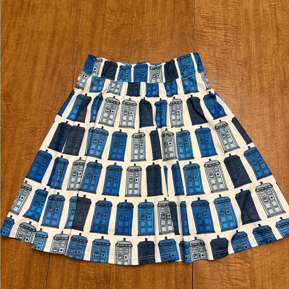 Doctor Who Tardis Print Skirt